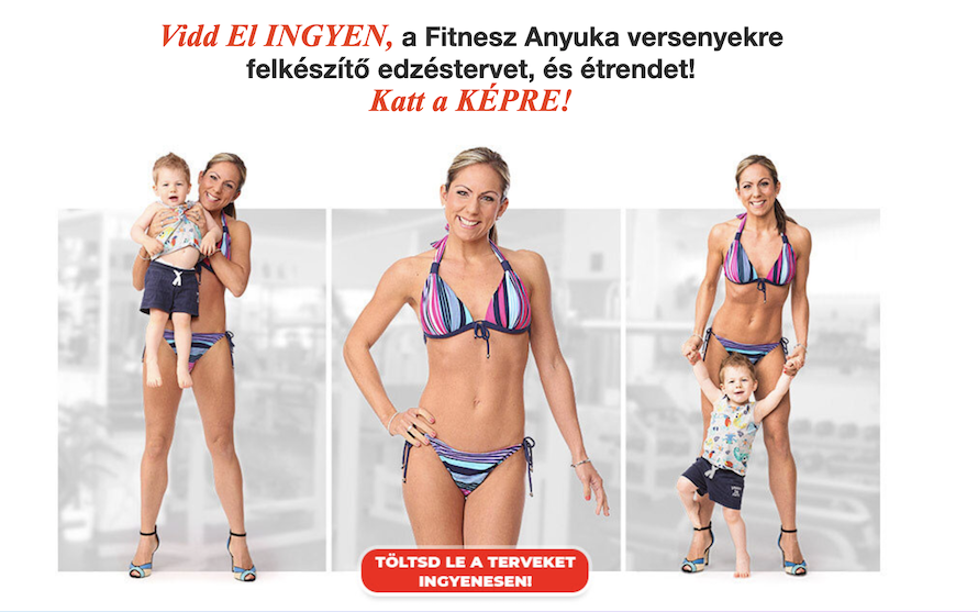 Fitnesz anyuka verseny? Töltsd le az étrendet!