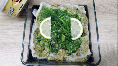 Szénhidrátmentes, tonhalas zöld lasagne
