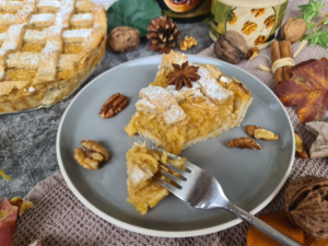 Az őszi borongós idők lélekmelengetője: Diókrémes almás pite – cukormentesen!