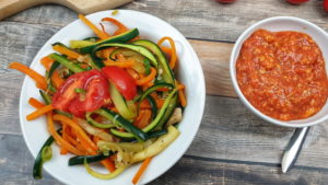 Cukkini spagetti – tészta élmény, minimál kalória mellett!
