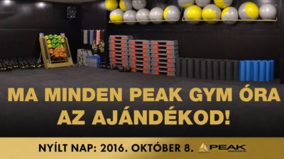 Tesztelj minket! Minden csoportos óra ingyenes a Peak Gym Aréna Nyílt Napon!