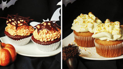 Diétás party édesség Halloweenre! Nyűgözz le mindenkit a fehérjés sütőtökös tejszínkrémes muffinokkal!