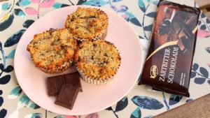 Csokis kókuszos fehérje muffin
