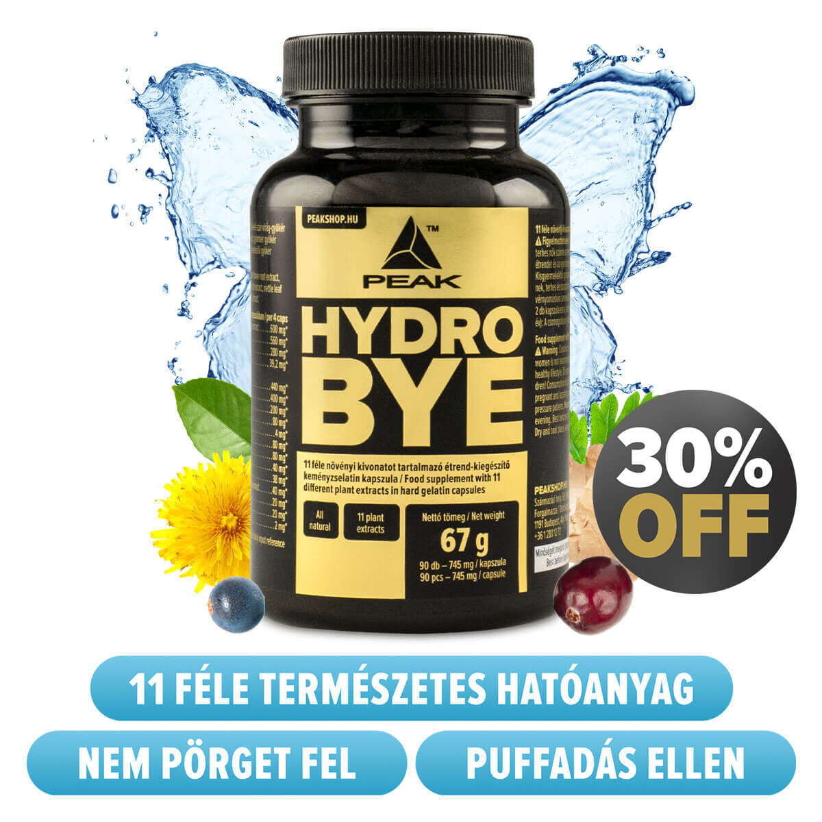 Hydrominum - növényi vízhajtó tabletta - 30db: vásárlás, hatóanyagok, leírás - ProVitamin webáruház