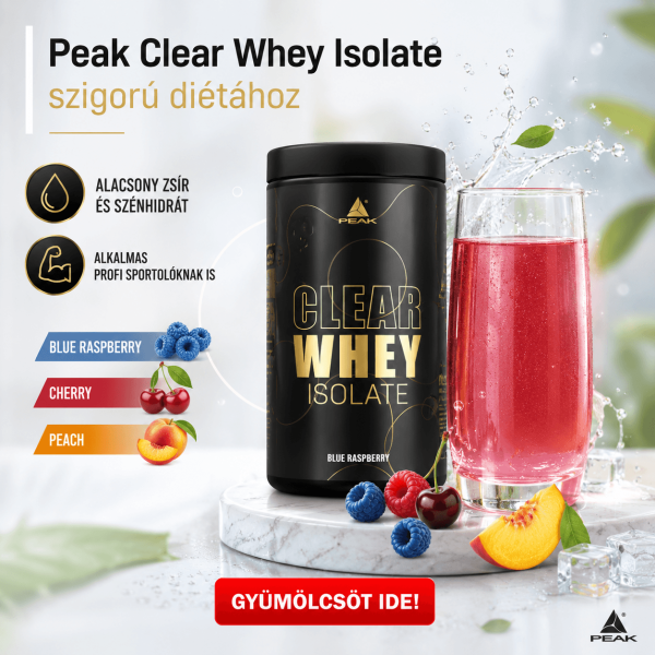 Peak Clear Whey Isolate gyümölcsös ízben szigorú diétához