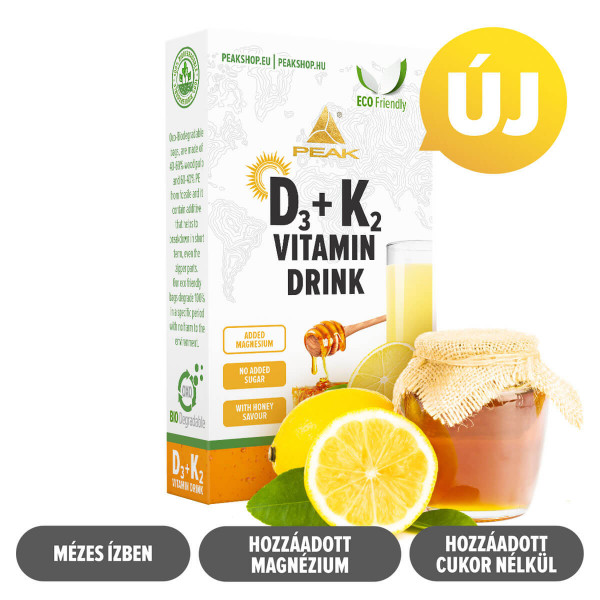 Peak D3 + K2 Mézes Vitamin Drink cukormentes italpor