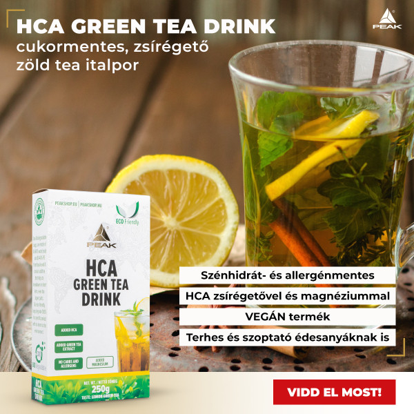 Peak HCA Green Tea Drink cukormentes, zsírégető zöld tea italpor