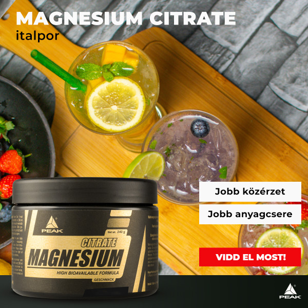 Peak Magnesium Citrate magnézium italpor