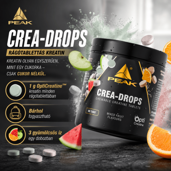 Peak Creadrops – Rágótablettás kreatin