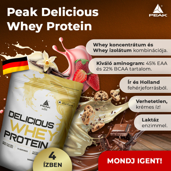 Peak Delicious Whey fehérjepor kis kiszerelés - 450g