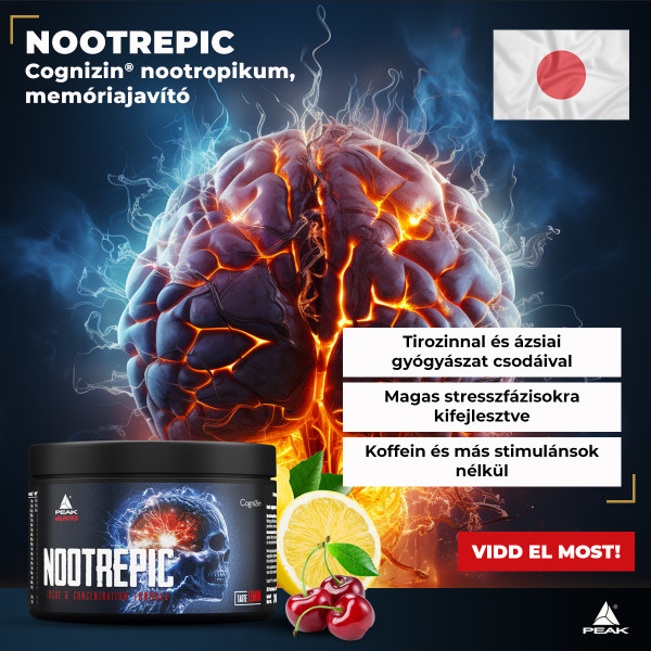 Peak Nootrepic Cognizin® nootropikum, memóriajavító