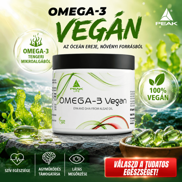 Peak Omega-3 Vegan, halászat nélkül