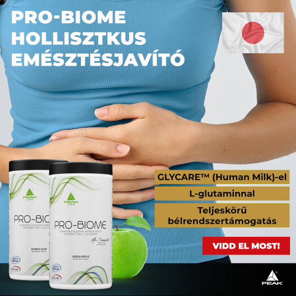 Peak Pro-Biome hollisztkus emésztésjavító GLYCARE™ (Human Milk)-el