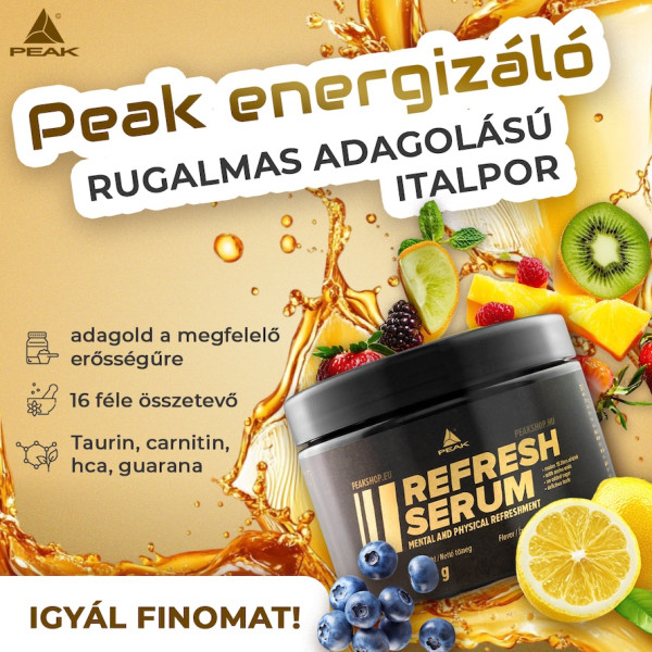 Peak Refresh Serum energizáló, rugalmas adagolású italpor 